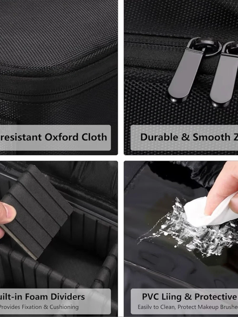 Travel‎ makeup Toiletry case in black NEW